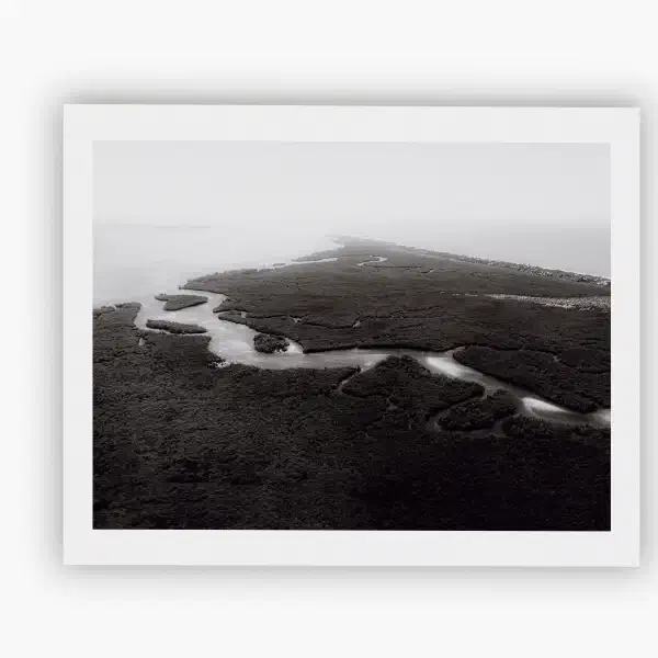 An ocean in between the waves — print overhead
