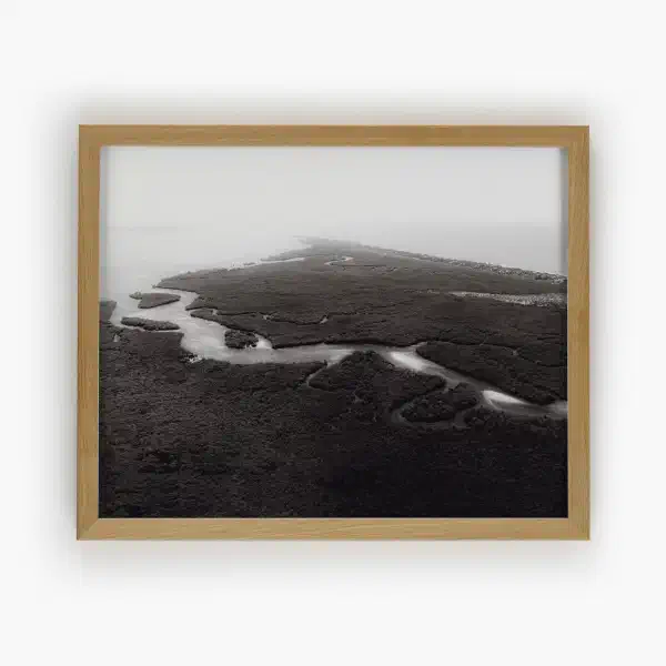An ocean in between the waves — oak frame overhead