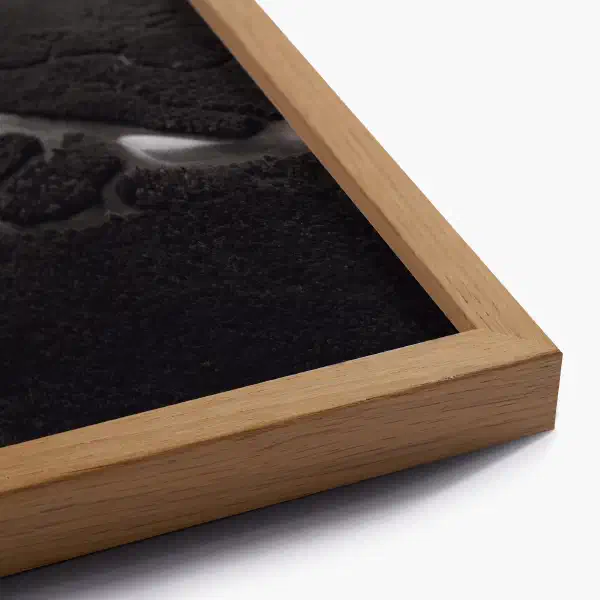 An ocean in between the waves — oak frame detail