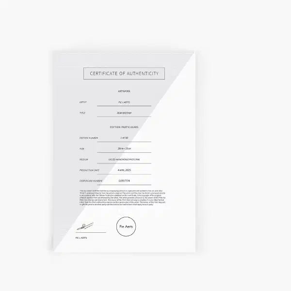 Dear brother — certificate