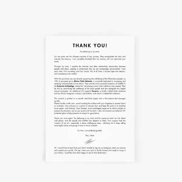 Nhamabue — thank you letter
