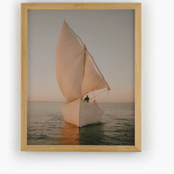 The dhow — oak frame overhead