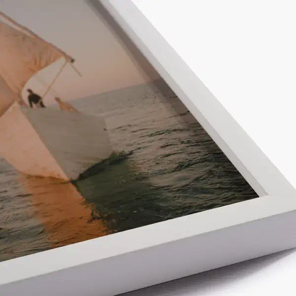 The dhow — white frame detail